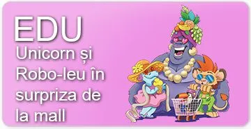 Unicorn și Robo-leu în surpriza de la mall